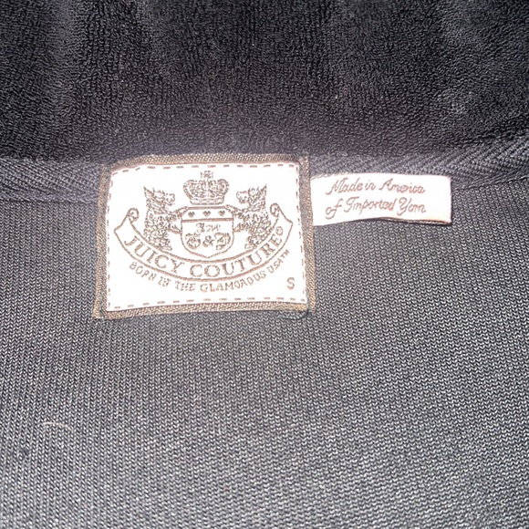 AUTHENTIC vintage juicy couture Terrycloth wide leg pants and zipper hoodie set - Picture 6 of 12